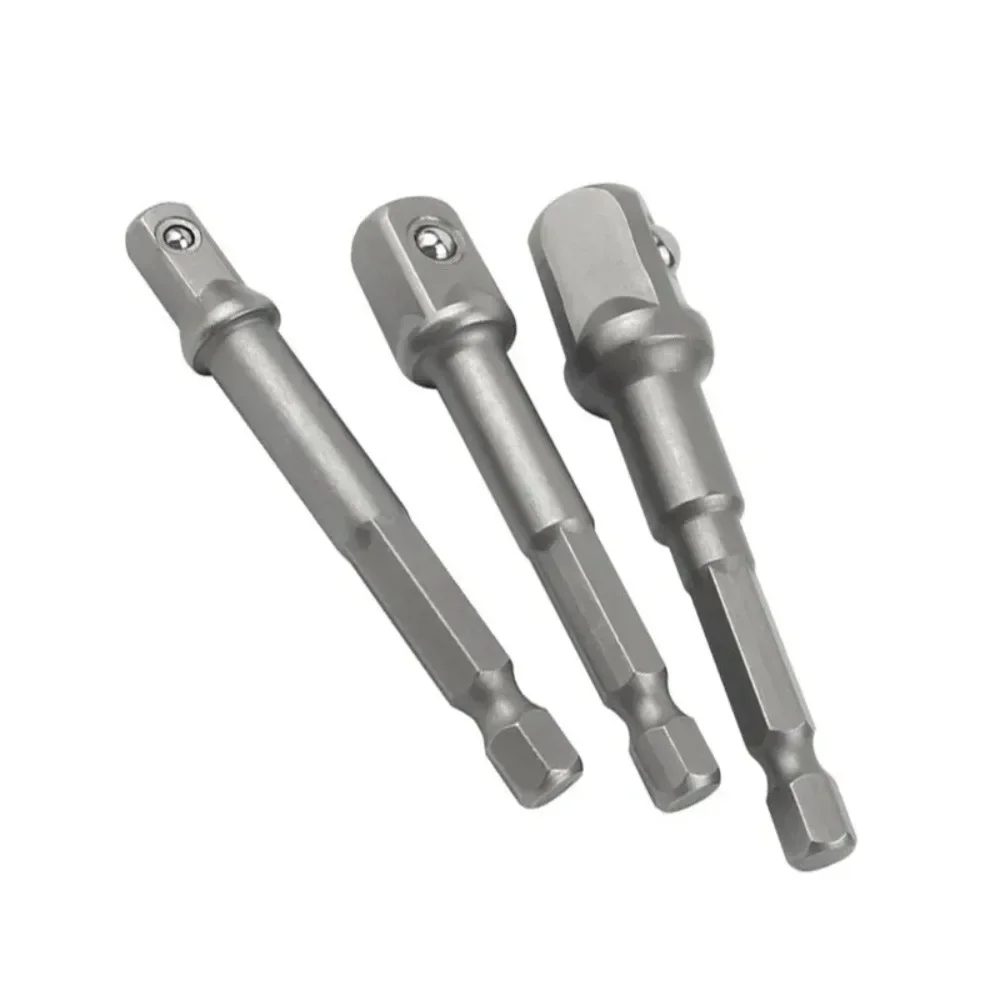 Chrome Vanadium Steel Socket Adapter Seth EX Shank to 1/4 "3/8" 1/2 "Extension Drill Bits Hex Bit Set Power Tools - Image 2