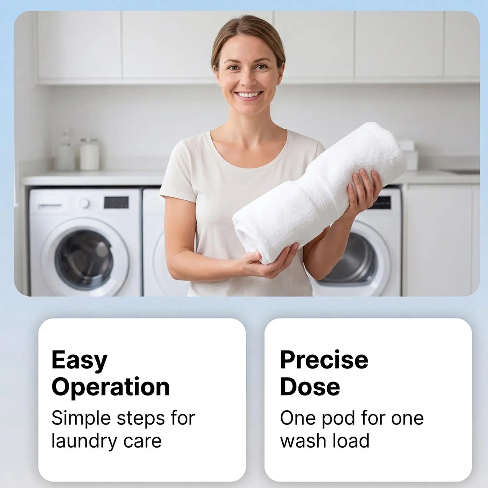 Clothes Detergent Pods 10 Count Stain Remover Pacs Washing Machine 4 in 1 Laundry Capsule for Home Travel Dorm Bathroom - Image 4