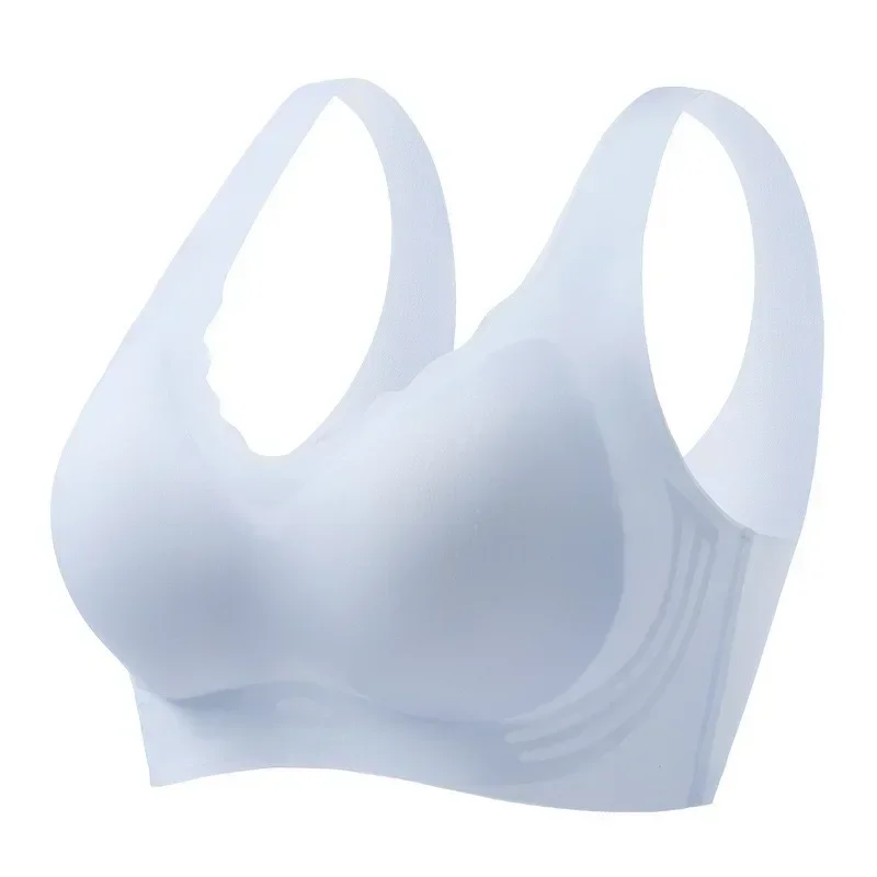 Cool Seamless Underwear For Women Ultra-thin Push-up Semi-fixed Cup No Rims Vest-style Bra For Women With Beautiful Backs - Image 6