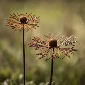 Cornflower Metal Ground Planting Garden Courtyard Lawn Art Decoration Outdoor Garden Decoration Embellishing Garden