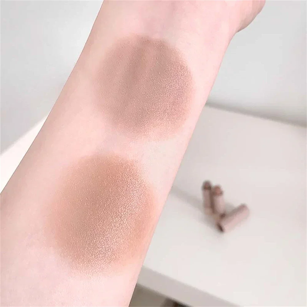 Creamy Silky Three-dimensional Contour Stick Waterproof Natural Matte Bronze Nose Shadow Face Highlight Brighten Makeup Cosmetic - Image 5