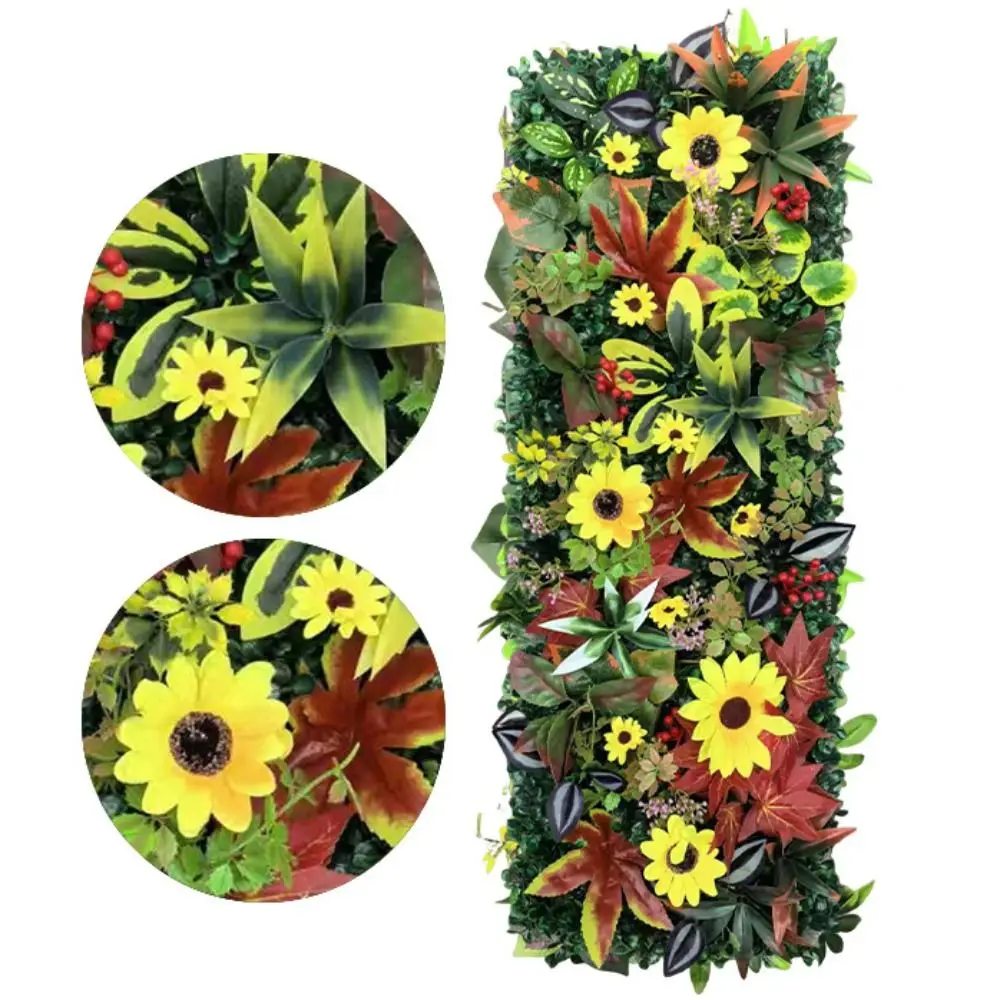 DIY Artificial Plant Wall Panel UV Protection Flower Artificial Eucalyptus Carpet Green 75x25cm Artificial Fern Grass