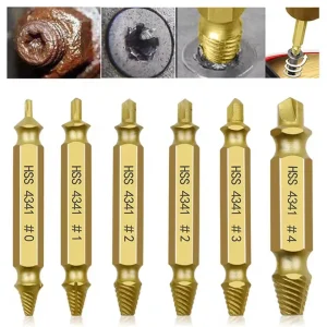 Damaged Broken Screw Extractor Drill Bit Set Stripped Broken Screw Bolt Remover Extractor Easily Take Easy Out Demolition Tools