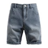 Denim Shorts Men Jeans Straight Trousers Knee Length Starry Sky Y2k Streetwear Work Casual Beach Vintage Loose High Waist 2026