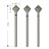 Diamond Nail Drill Bit – Professional Emery Coated E-File Bit for Gel Removal, Acrylic Nails & Cuticle Cleaning (3/32