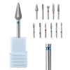 Diamond Nail Drill Bits Cuticle Cleaner for Electric Drill Manicure Pedicure Polishing Nail Art Tool Salon