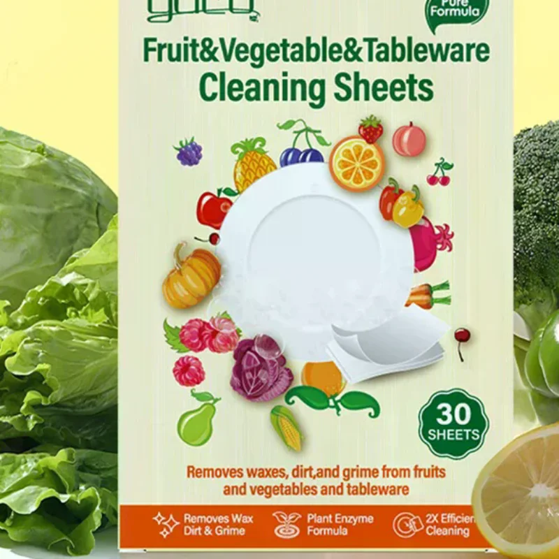 Dishwasher Cleaner Tablets Fruit Vegetable Tableware Descaling Detergent for Dishwasher & Washing Machine Kitchen Cleaning - Image 2