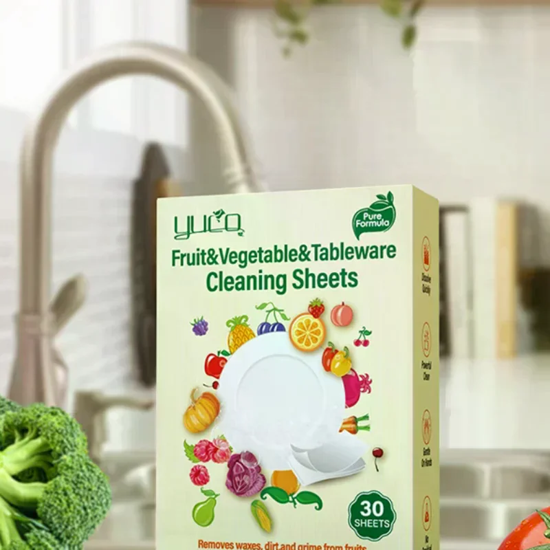 Dishwasher Cleaner Tablets Fruit Vegetable Tableware Descaling Detergent for Dishwasher & Washing Machine Kitchen Cleaning - Image 3