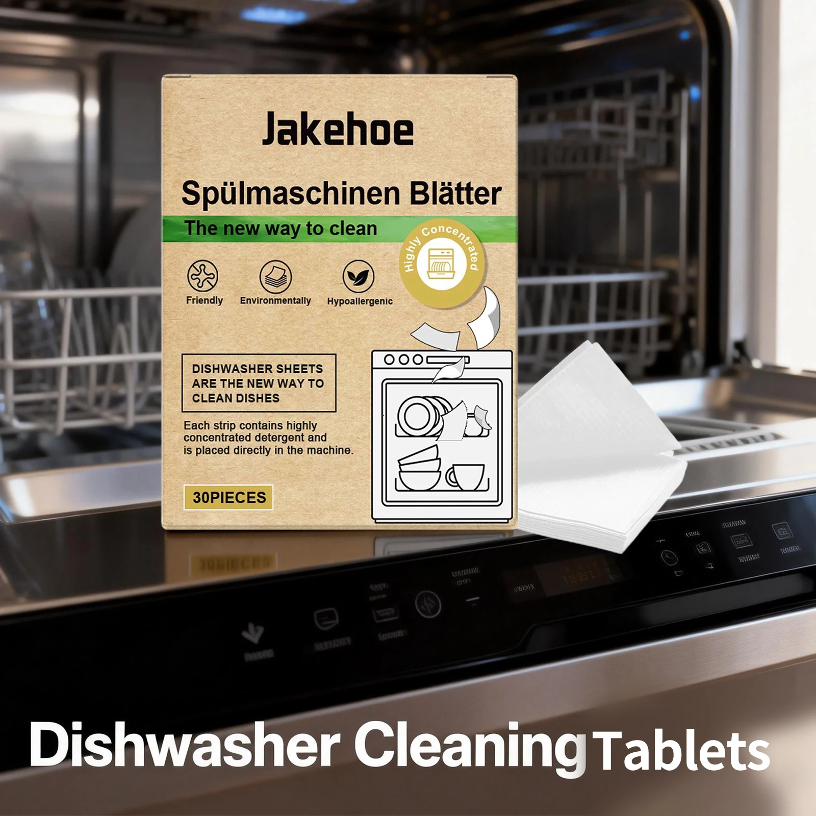 Dishwasher Cleaning Tablets Oil Dirt Removal Descaling Detergent Tablets High Efficient Kitchen Cleaning Tools for Dishwasher - Image 3