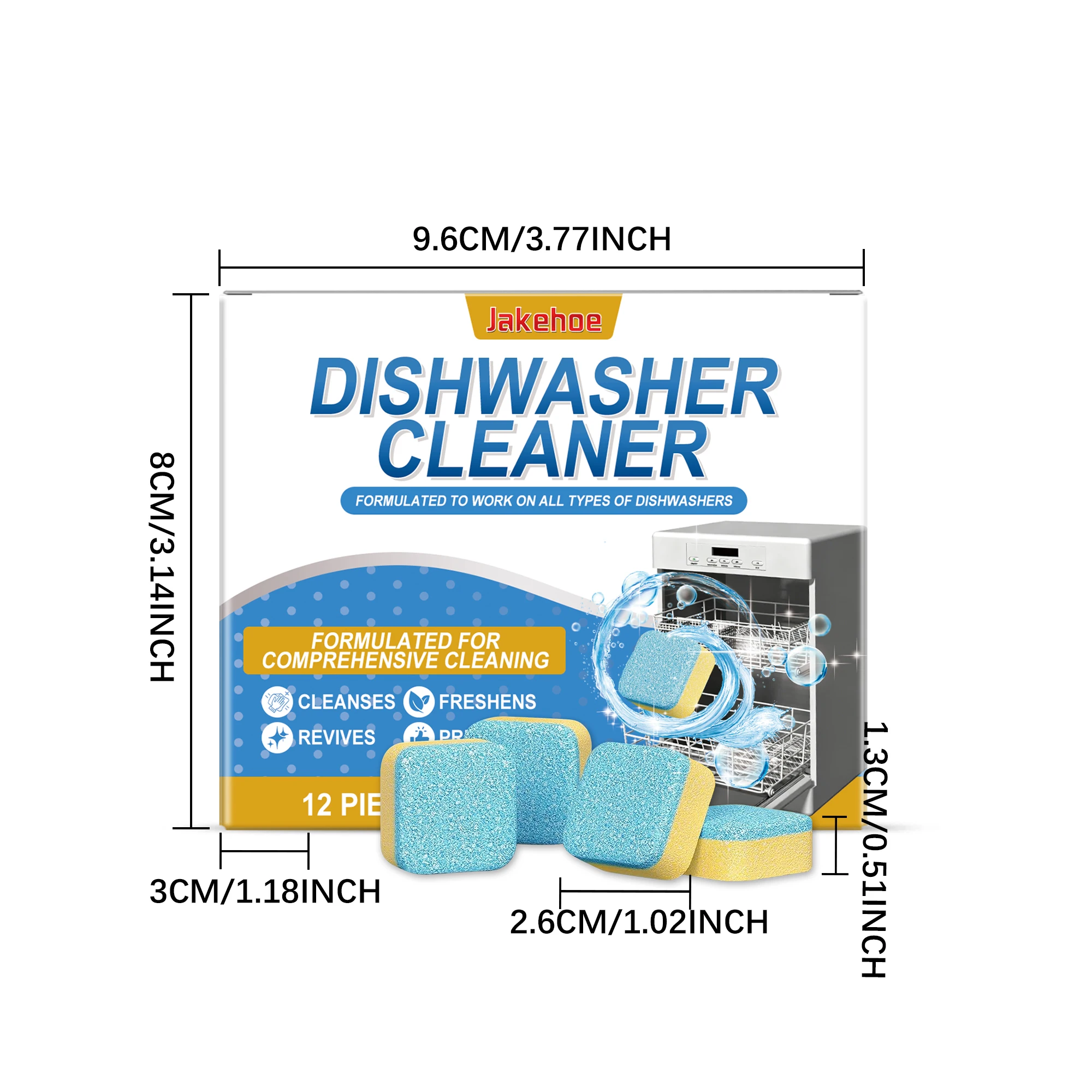 Dishwasher Cleaning Tablets Strong Oil Stain Removal Descaling Detergent Kitchen Cleaning Tools for Dishwasher Washing Machine - Image 6