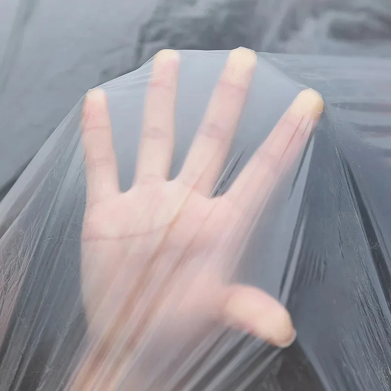 Disposable Transparent Car Clothing Cover Dustproof Rainproof Transparent Paint Dustproof Plastic PE Film Rainproof Car Cover - Image 5