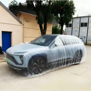 Disposable Transparent Car Clothing Cover Dustproof Rainproof Transparent Paint Dustproof Plastic PE Film Rainproof Car Cover