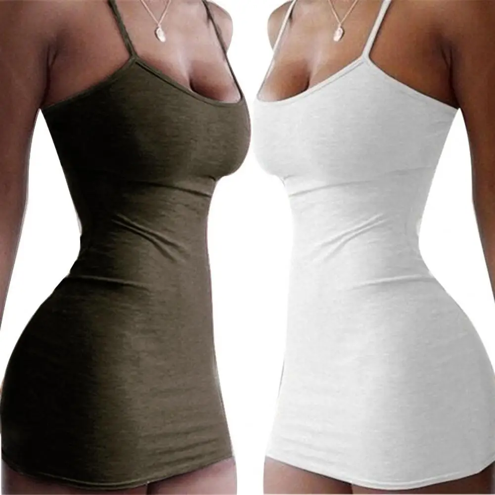 Durable Suspender Dress Skin-friendly Easy Cleaning Fashion Sheath Dress Nylon Dress for Anniversary - Image 6