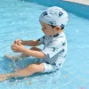 EezKoala 0-4Y Newborn Infant Toddler Baby Boy Girl Swimsuit +1 Pc Hat Cool Print Summer Baby Swimwear Beach Surfing