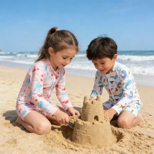 EezKoala Children's One Piece Swimsuit Sunscreen Quick-Dry Baby Surfing Suit for Boys Girls Swimwear Toddler Bathing Swim Cloth