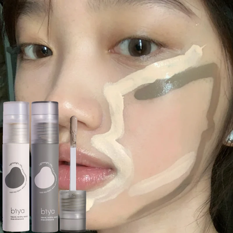 Face Brighten Contouring Liquid Concealer Makeup Waterproof Nose Shadow Contour Lasting Natural Bronzer Highlighter Cosmetics - Image 2