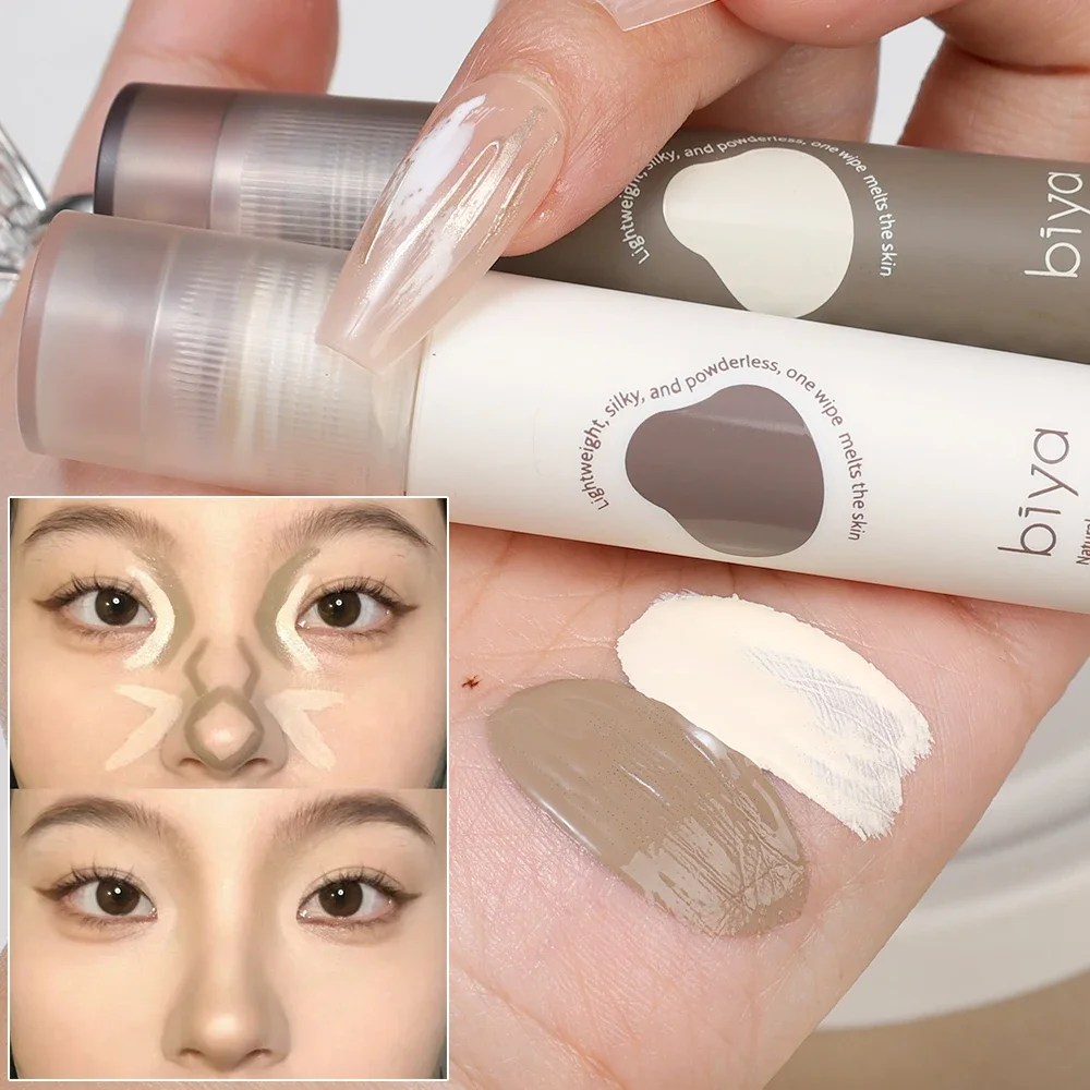 Face Brighten Contouring Liquid Concealer Makeup Waterproof Nose Shadow Contour Lasting Natural Bronzer Highlighter Cosmetics - Image 3