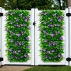 Fake Hedges With Flower Privacy Fence Fake Artificial Expandable Gardening Supplies Screen For Home Hotel Restaurant Apartment