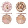 Flowerknows THE SWEETIE BEAR 4-Color Concealer Bronzer Palette Covering Dark Circles Full Coverage Contouring Foundation Cream
