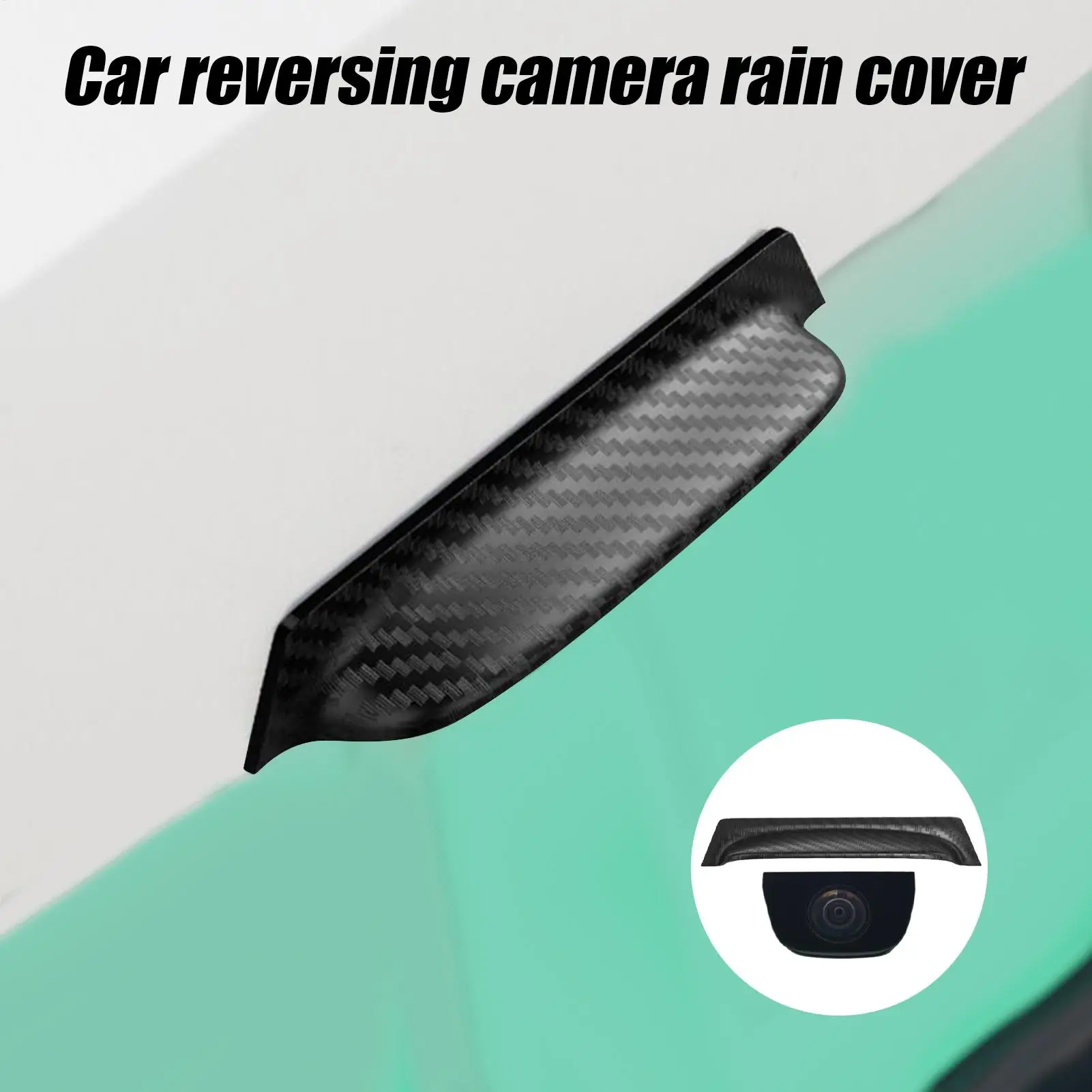 For for car reversing camera rain cover Backup Camera Rain Shield 360 Degree View Car Rear View Camera Protection Trim Rainproof - Image 2