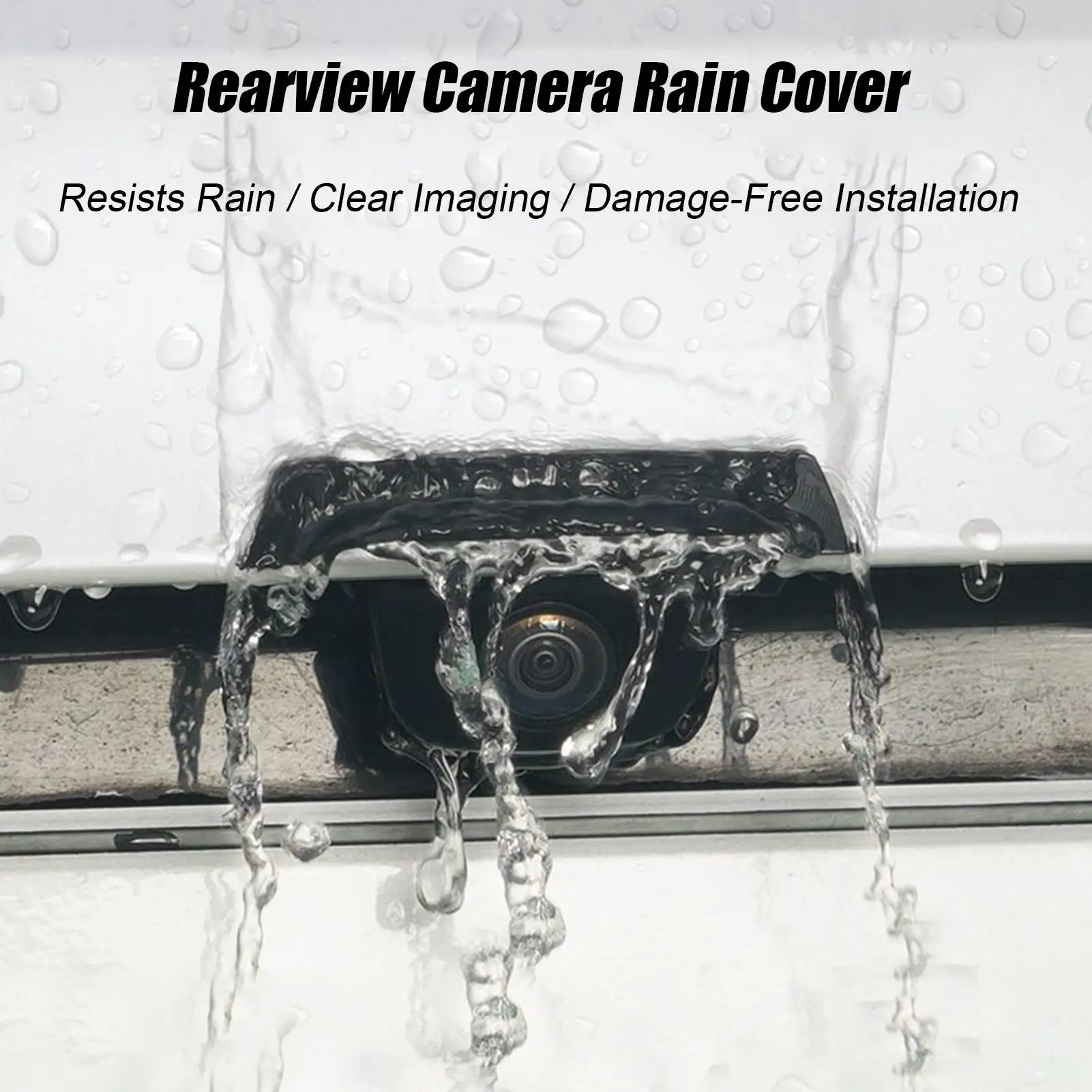 For for car reversing camera rain cover Backup Camera Rain Shield 360 Degree View Car Rear View Camera Protection Trim Rainproof - Image 5