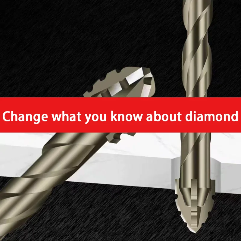 Four-Edged Eccentric Drill Bit Tile Drill Bit Concrete Drill Bit Set Drilling Tool Serrated High Hardness Skewed Head 2026 - Image 3