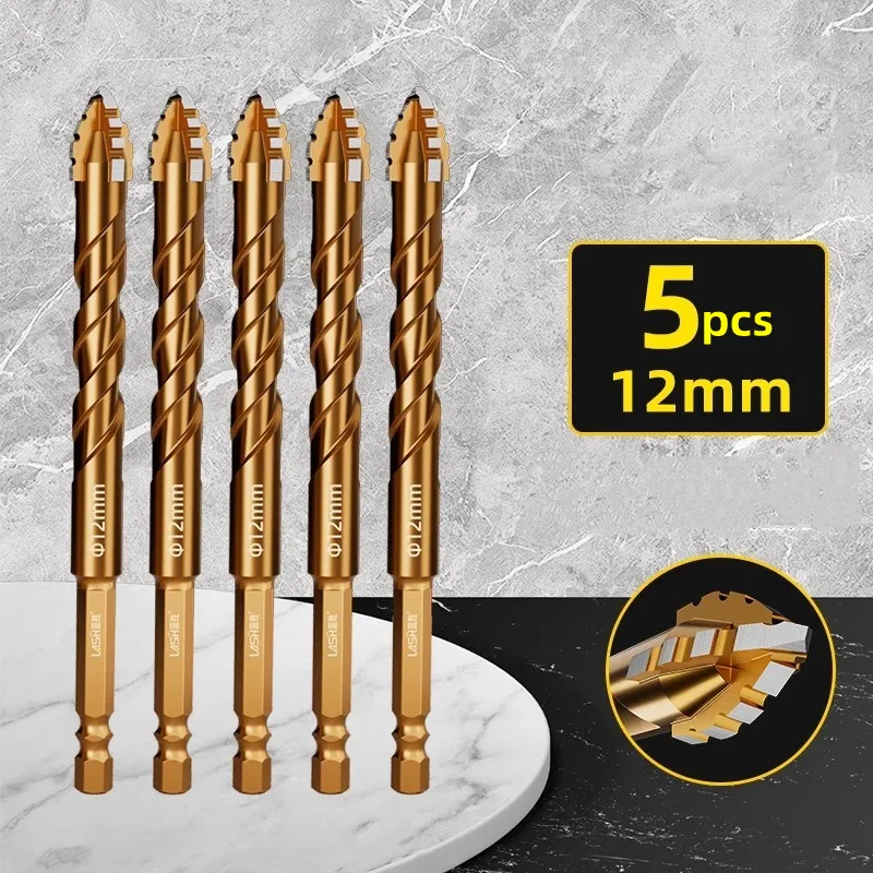 Four-Edged Eccentric Drill Bit Tile Drill Bit Concrete Drill Bit Set Drilling Tool Serrated High Hardness Skewed Head 2026 - Image 7