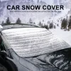 Front Car Window Ice Protection Snow Ice Windshield Cover All Weather Vehicle Sun Block Exterior Anti-Freeze Protector For RVs