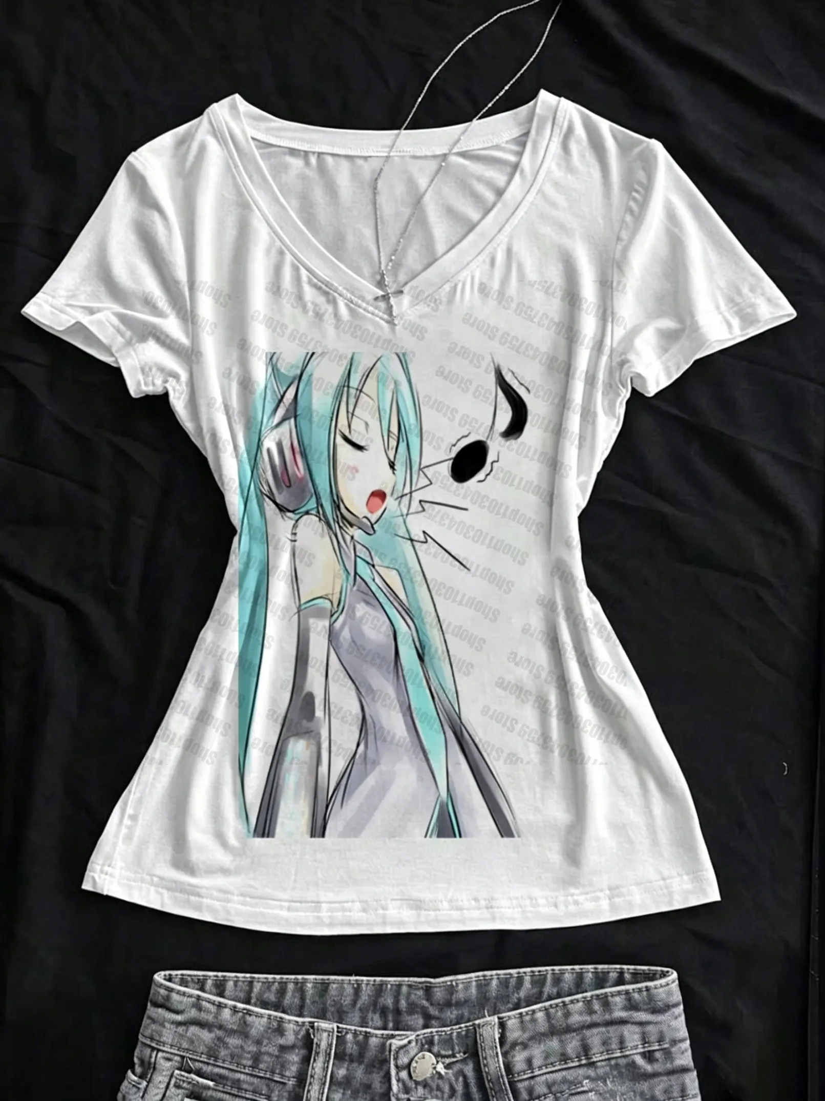 Goth Japanese Y2k Clothes Women 90s Clothes Vintage T Shirt for Women Kawaii Trashy Y2k 2000s Tops Kpop Shoujo Girl Style Gothic - Image 2