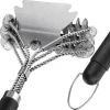 Grill Brush and Scraper, BBQ Cleaning Accessories, Stainless Steel Coils Bristle Free Grill Brush Grate Cleaner for All Grates