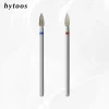 HYTOOS Sharp Conical Diamond Nail Drill Bits 3/32'' Safety Under Nail Cleaner Cuticle Dead Skin Remover Manicure Tool