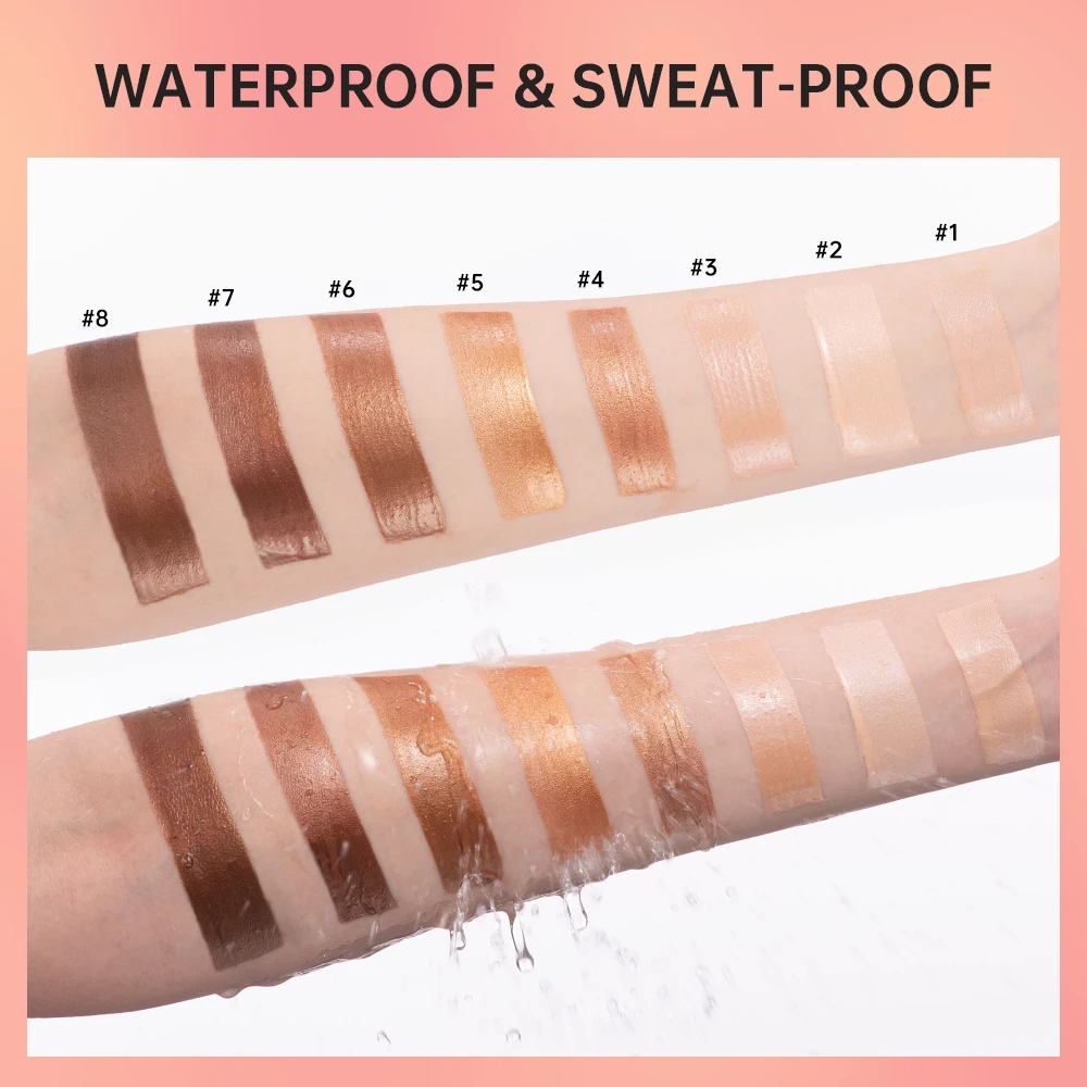 Halo Glow Liquid Filter Liquid Highlighter Face Contouring Pearlescent Makeup Brightener Bronzer Glow Body Face Contour Shimmer - Image 6