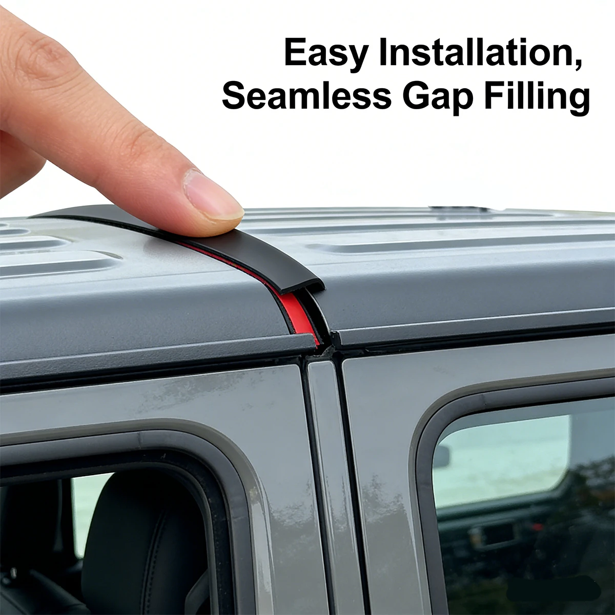 Hardtop Weather Sealing Strip Rain Blocker Diversion Leak Repair Tool for Jeep Wrangler JK JL Gladiator JT 2007-2017 2018-2026 - Image 4