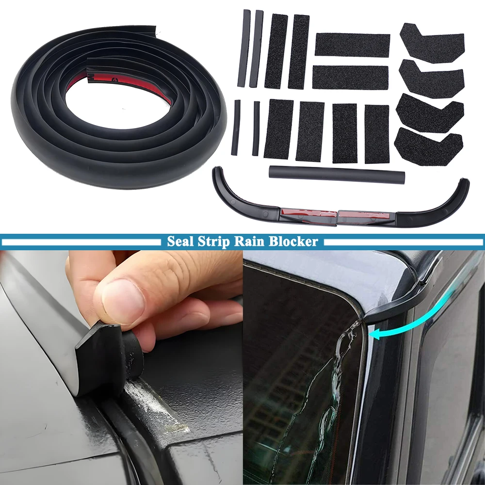 Hardtop Weather Sealing Strip Rain Blocker Diversion Leak Repair Tool for Jeep Wrangler JK JL Gladiator JT 2007-2017 2018-2026