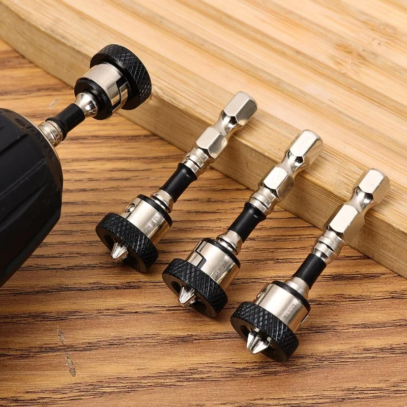 Hex Shank Magnetic Positioning Screwdriver Bit Alloy Steel Drywall Screw Setter Plasterboard Locating Batch Head Drilling Tools - Image 5