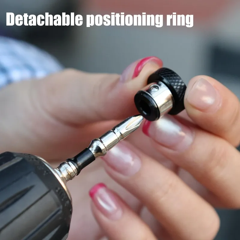 Hex Shank Magnetic Positioning Screwdriver Bit Alloy Steel Drywall Screw Setter Plasterboard Locating Batch Head Drilling Tools - Image 3