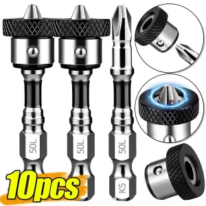 Hex Shank Magnetic Positioning Screwdriver Bit Alloy Steel Drywall Screw Setter Plasterboard Locating Batch Head Drilling Tools
