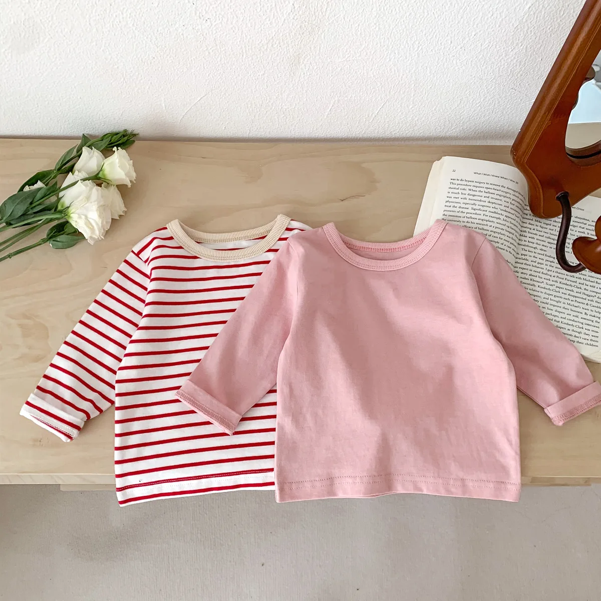 Infant Newborn Girls Boys Autumn Full Sleeve Striped Top Tees Kids Baby Casual Bottoming Shirts Toddler T-shirts Cotton Clothing - Image 5