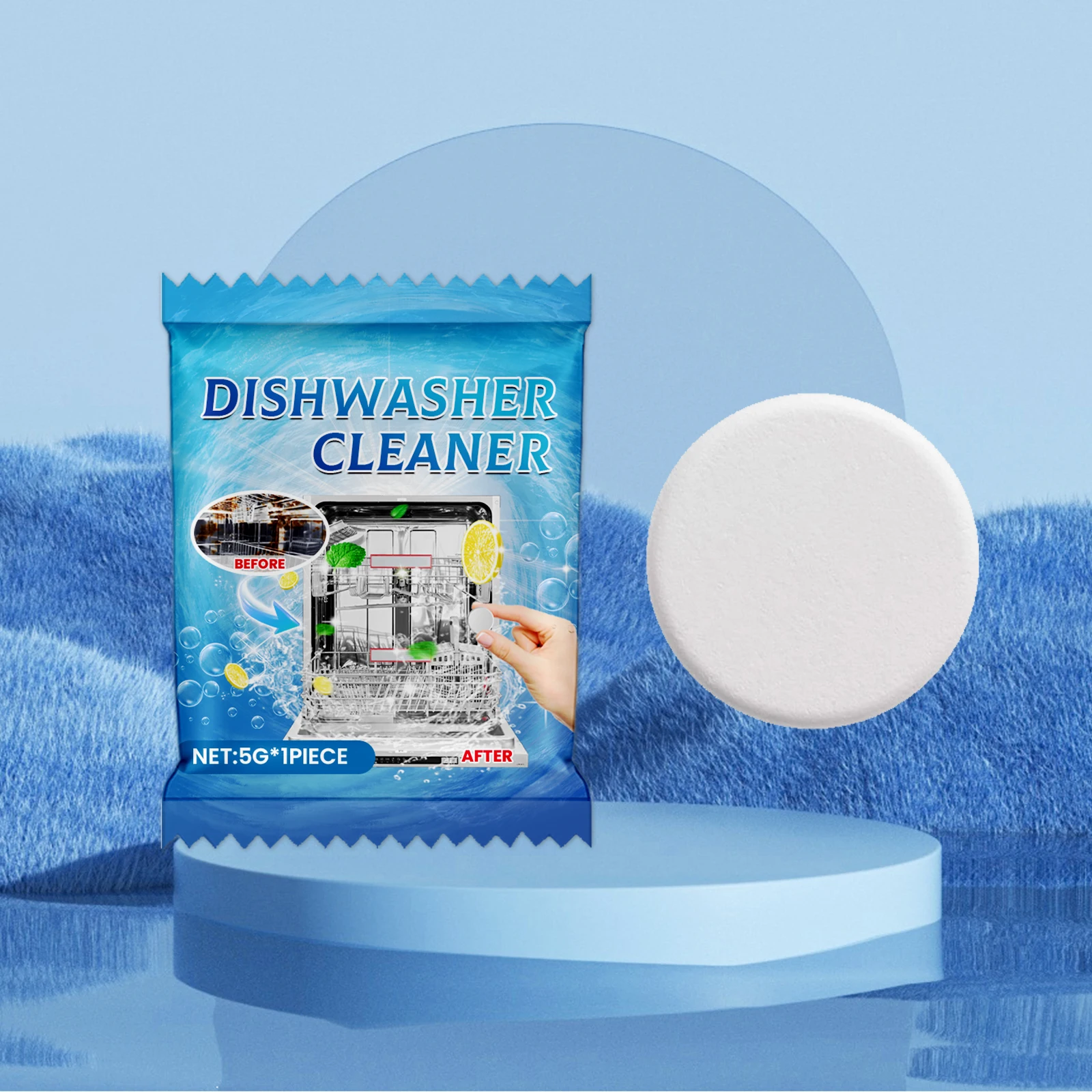 JAKEHOE Dishwasher Cleaning Descaler 1-100pcs Pack-Deep Cleaning Tablets Odor Removing Tablets Household Cleaning Accessories