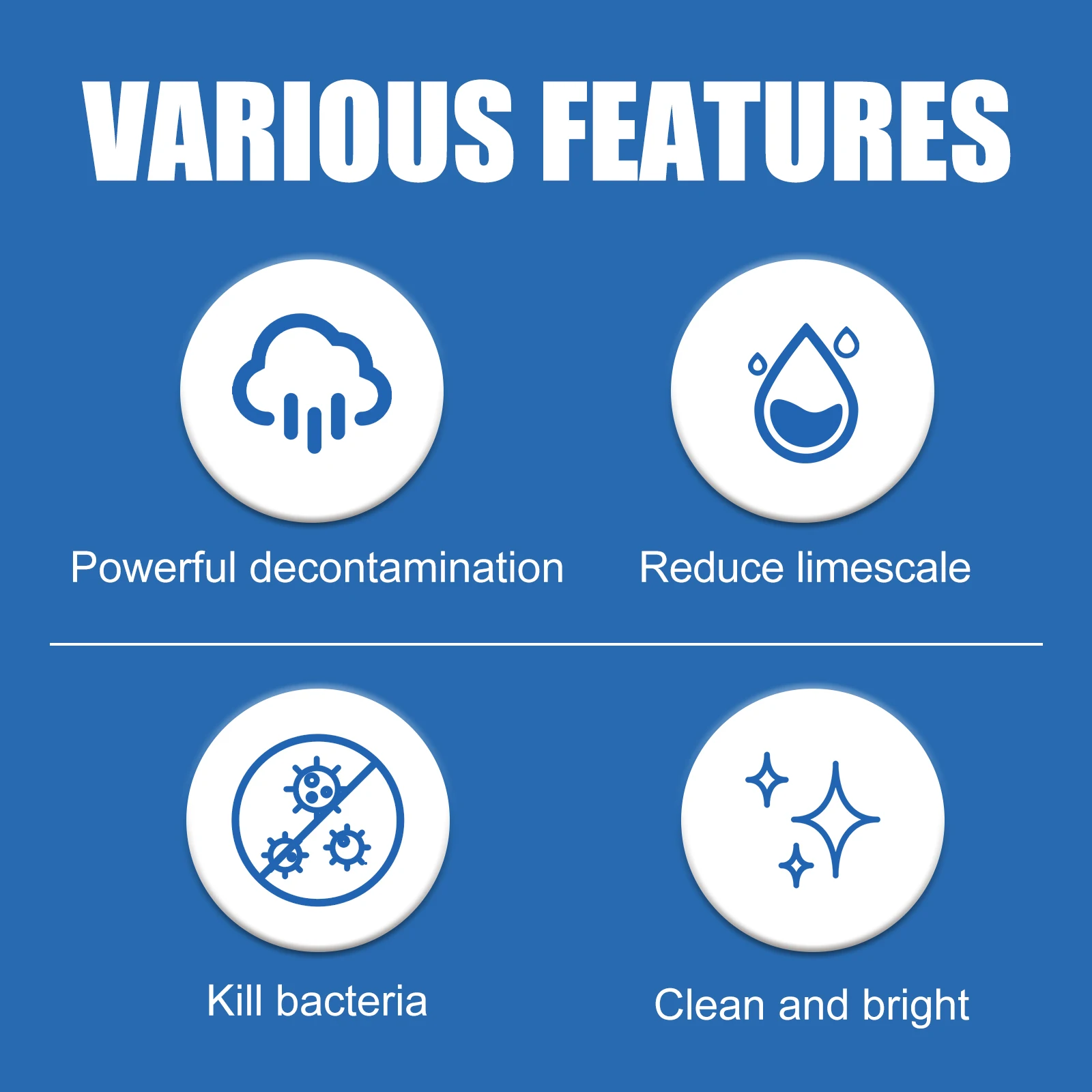 Jue-fish Dishwasher Cleaning Tablets Powerful Degreasing Quick Stain Removal Descaling Eliminate Bad Odor for Kitchen Deep Clean - Image 3