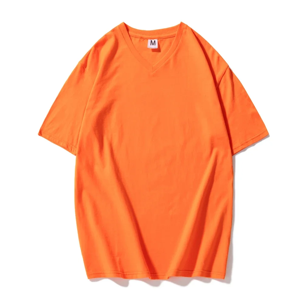 KB Brand New Cotton Men's T-shirt Short-sleeve Man T shirt Short Sleeve Pure Color Men V-Neck T-shirts For Male Tops - Image 3