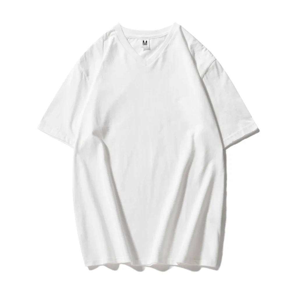 KB Brand New Cotton Men's T-shirt Short-sleeve Man T shirt Short Sleeve Pure Color Men V-Neck T-shirts For Male Tops - Image 4