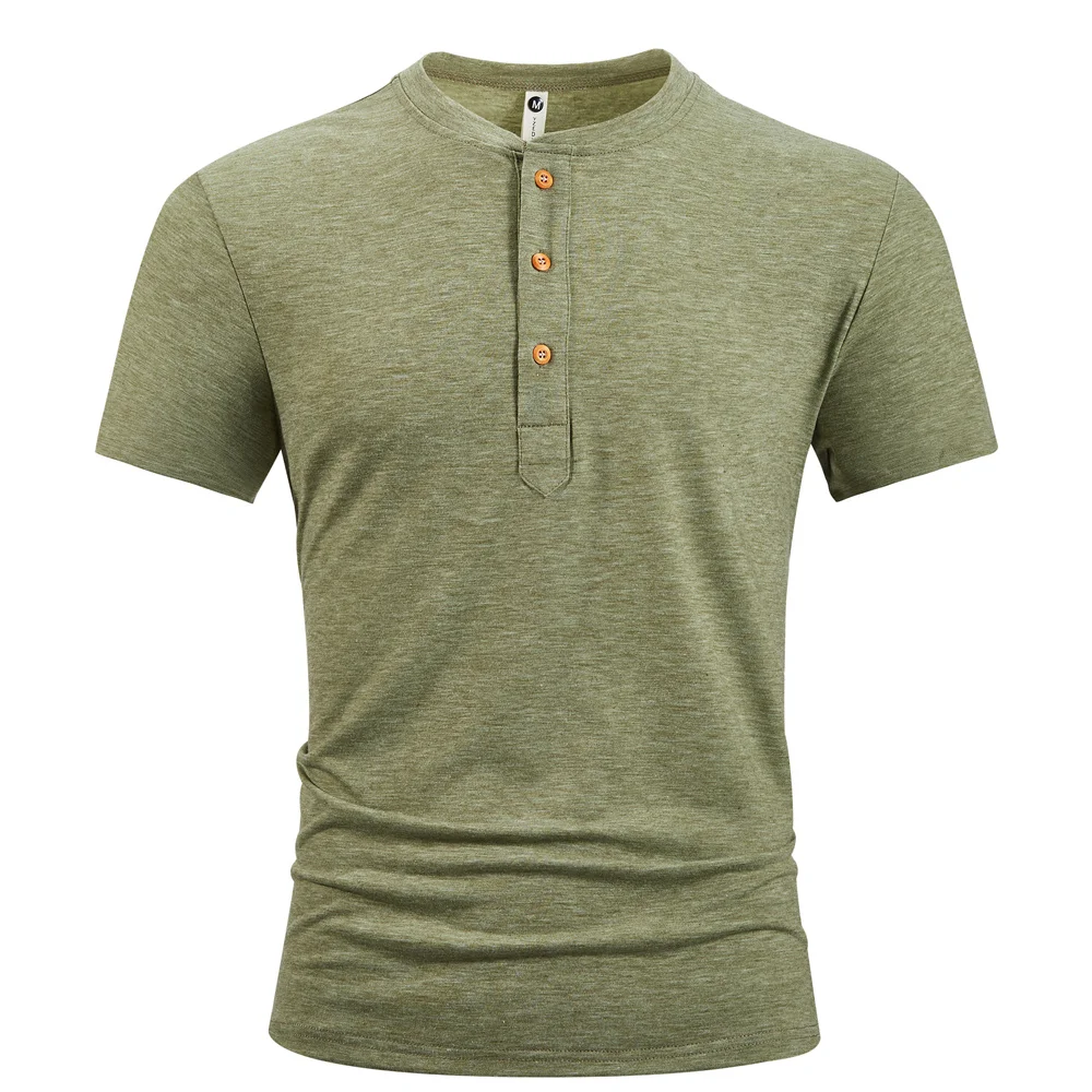 King Billion Men's T-shirt Slub Cotton High Quality Slim Fit Solid Summer Short Sleeve T-shirts Male Tops Tees Beach Tshirt - Image 5