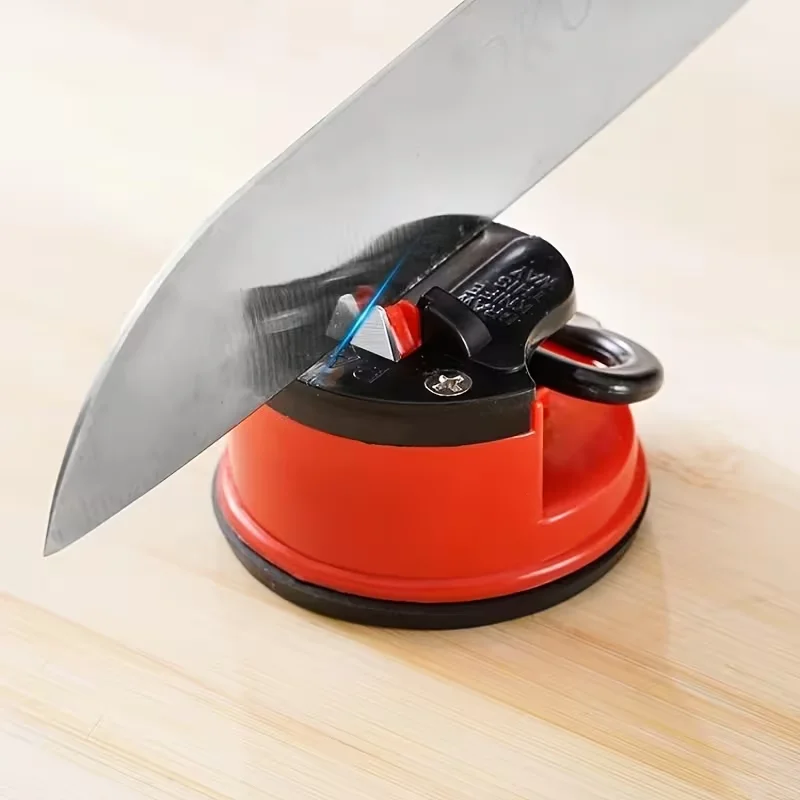 Kitchen Knife Sharpener Safety Scissors Blade Sharpener Whetstone Tungsten Carbide Diamond Sharpener With Suction Cup - Image 4