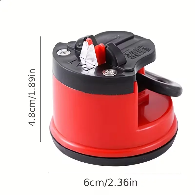 Kitchen Knife Sharpener Safety Scissors Blade Sharpener Whetstone Tungsten Carbide Diamond Sharpener With Suction Cup - Image 3