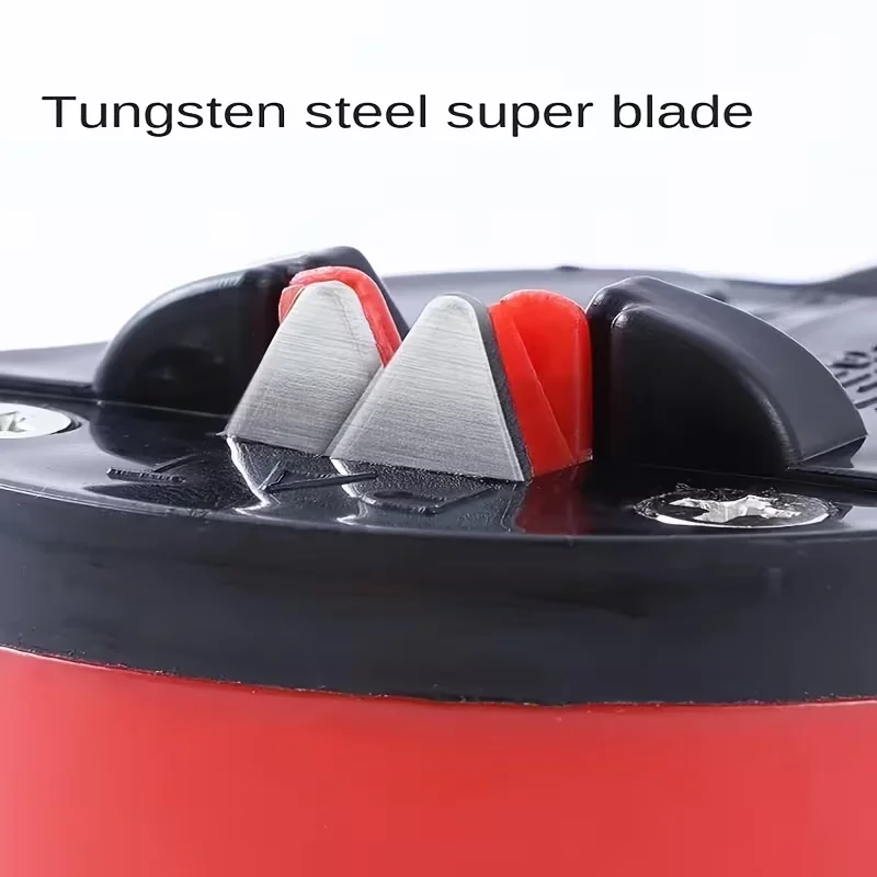 Kitchen Knife Sharpener Safety Scissors Blade Sharpener Whetstone Tungsten Carbide Diamond Sharpener With Suction Cup - Image 5