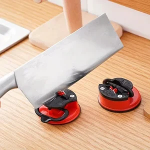 Kitchen Knife Sharpener Safety Scissors Blade Sharpener Whetstone Tungsten Carbide Diamond Sharpener With Suction Cup