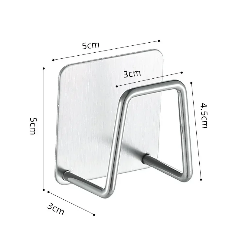 Kitchen Stainless Steel Sink Sponges Holder Self Adhesive Drain Drying Rack Kitchen Wall Hooks Accessories Storage Organizer - Image 6