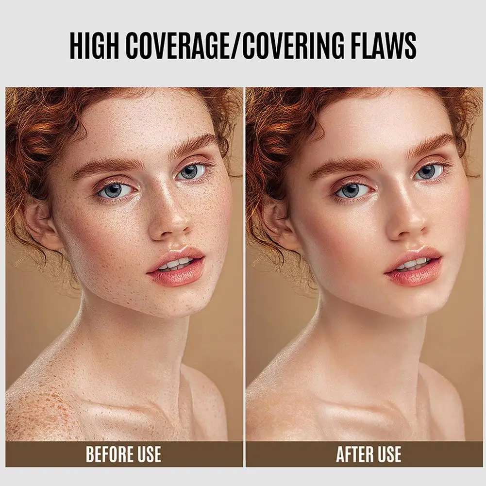 LOOKAVE Liquid Foundation Long Lasting Full Coverage Natural Matte Liquid Foundation Moisturizing Concealer CC Cream Base Makeup - Image 6