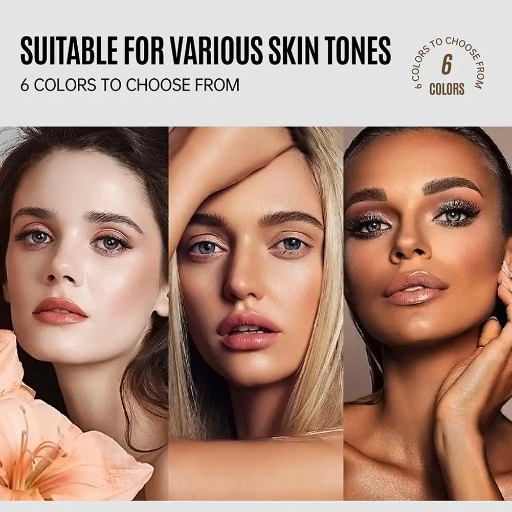 LOOKAVE Liquid Foundation Long Lasting Full Coverage Natural Matte Liquid Foundation Moisturizing Concealer CC Cream Base Makeup - Image 3